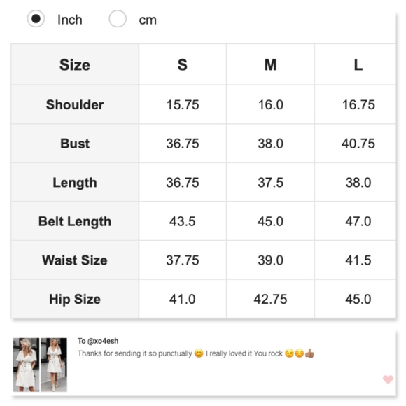 White Trench Double Breasted Belted Midi Dress - Picture 7 of 8